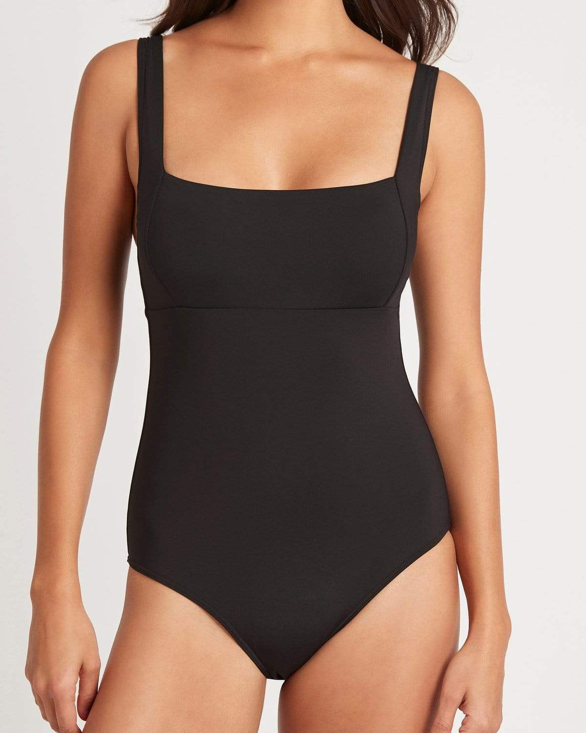 Sea Level Essentials Square Neck One Piece Splash Swimwear One Pieces