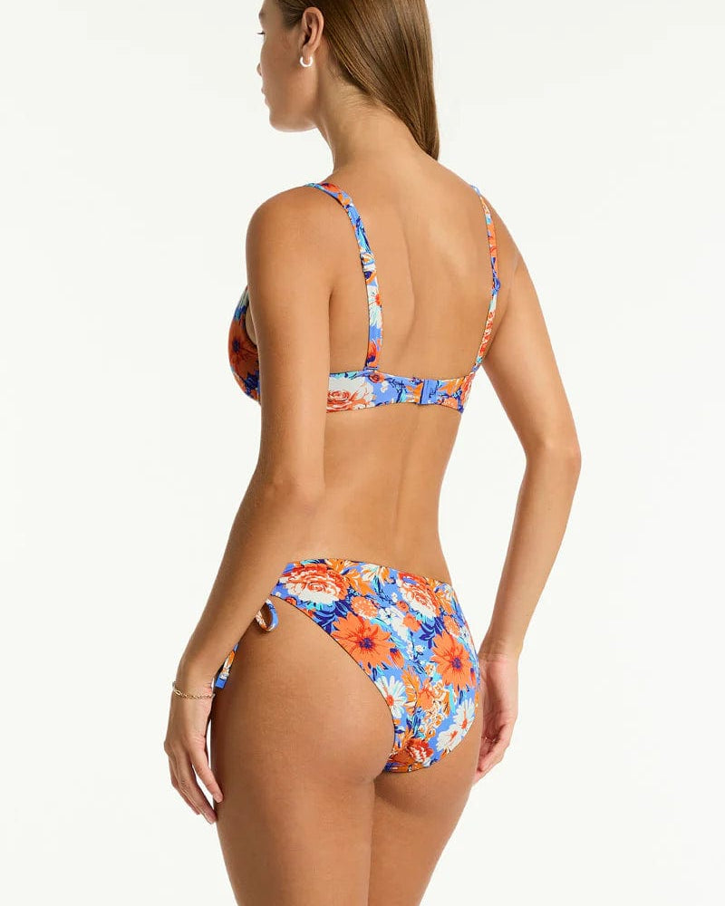 Sea Level Rio Tie Side Cheeky Pant - Iris Sea Level Rio Tie Side Cheeky Pant - Iris Splash Swimwear Bikini Bottoms
