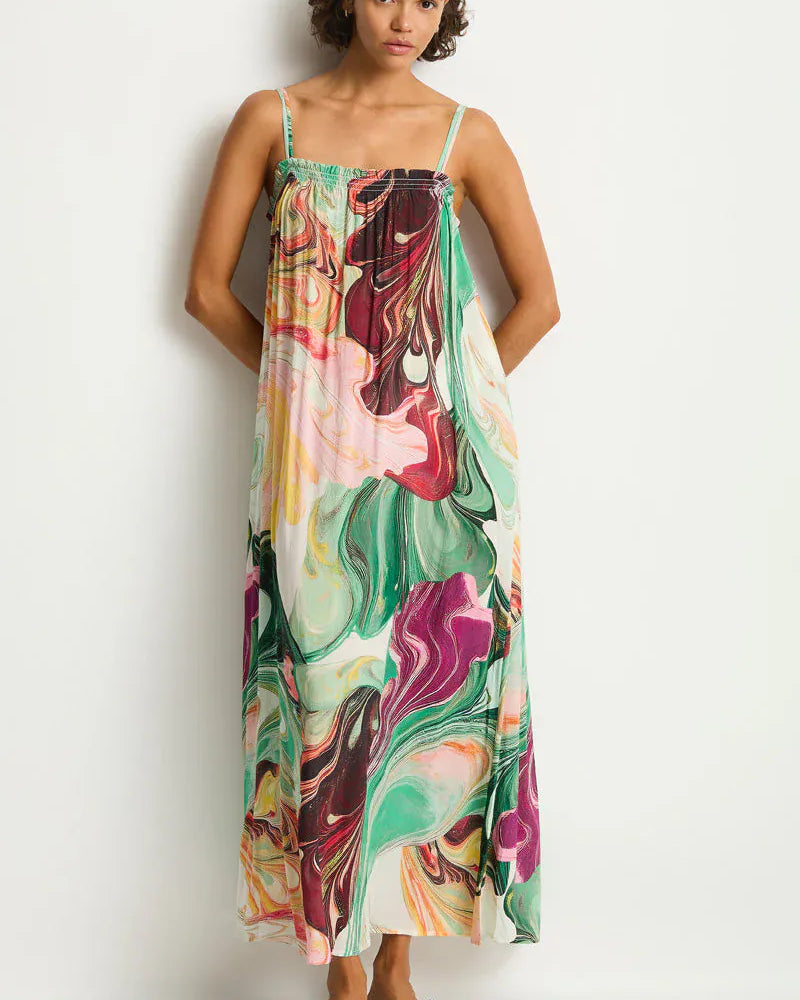 Sea Level Sea Level Abyss Maxi Bandeau Dress Abyss Maxi Bandeau Dress | Sea Level Splash Swimwear Dresses