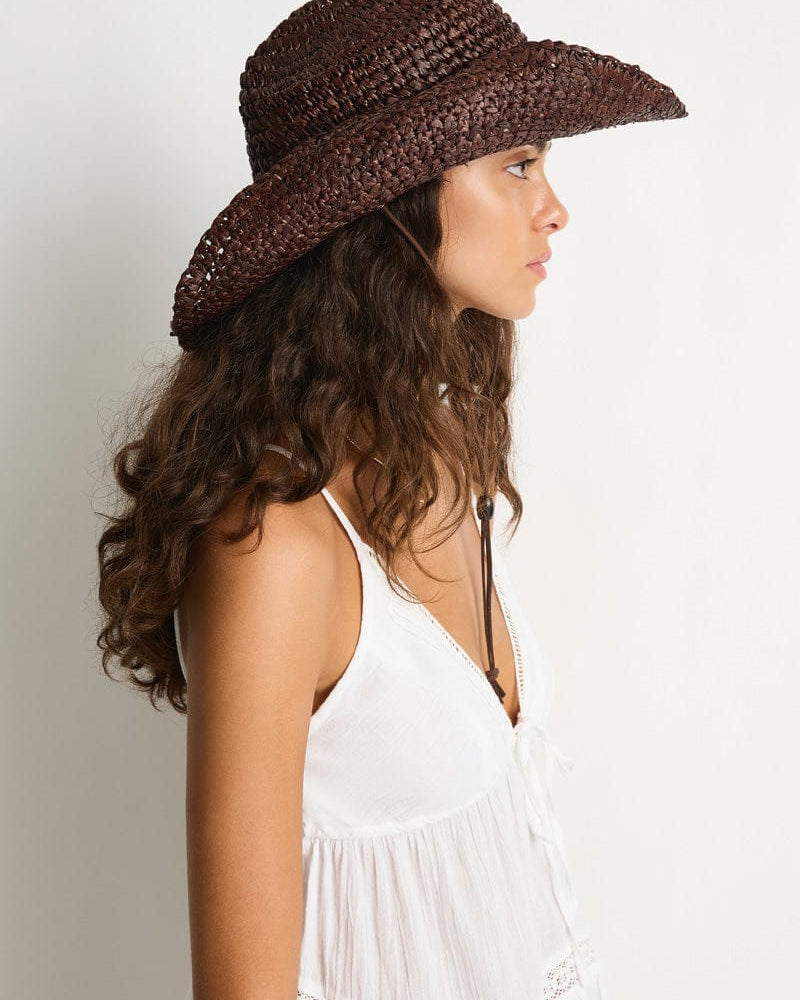 Sea Level Sea Level Beach Accessories Coco Cowboy Hat - Chocolate SL8182AC-OS Sea Level Beach Accessories Coco Cowboy Hat - Chocolate Splash Swimwear Hats O/S 9362733003804