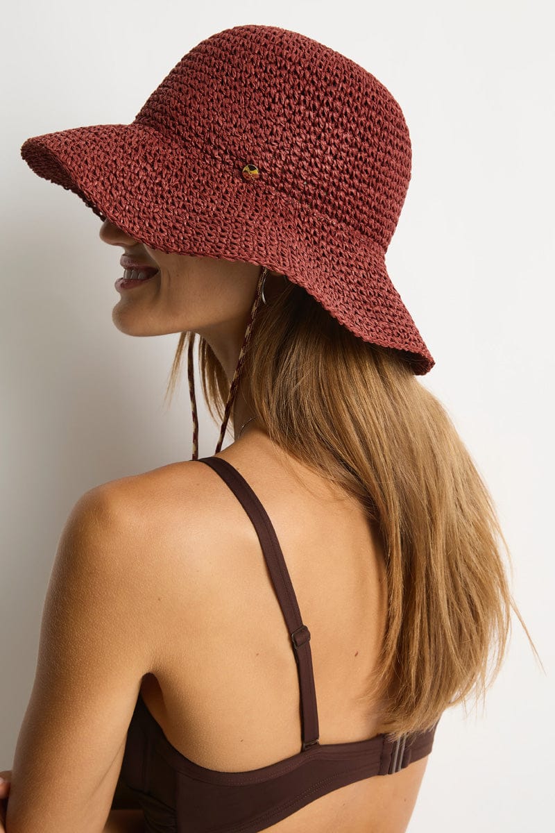 Sea Level Sea Level Beach Accessories Drift Beach Hat - Terracotta SL8183AC-OS Sea Level Beach Accessories Drift Beach Hat - Terracotta Splash Swimwear Hats O/S 9362733003798
