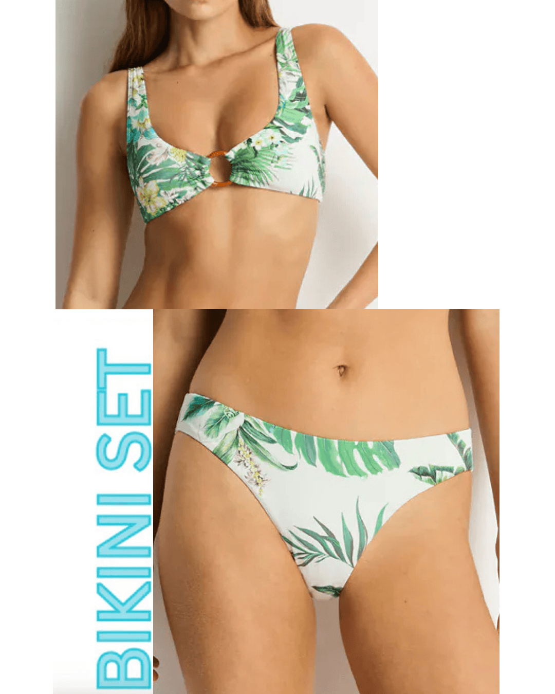 Sea Level Sea Level Breezer Ring Bralette & Sporty Mid Pant Sea Level Breezer Ring Bralette & Sporty Mid Pant Splash Swimwear Bikini Set AU14/US10 / White
