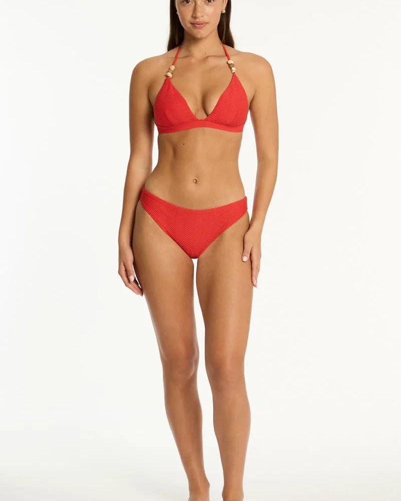 Sea Level Sea Level Caracus Regular Cheeky Pant - Spice Red Sea Level Caracus Regular Cheeky Pant - Spice Red Splash Swimwear Bikini Bottoms
