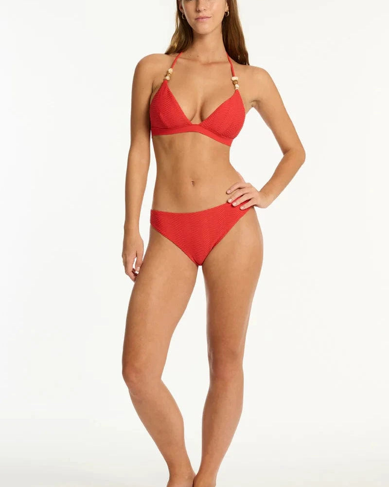 Sea Level Sea Level Caracus Tri Halter Top - Spice Red Sea Level Caracus Tri Halter Top - Spice Red Splash Swimwear Bikini Tops