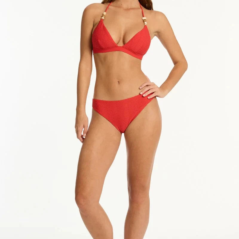 Sea Level Sea Level Caracus Tri Halter Top - Spice Red Sea Level Caracus Tri Halter Top - Spice Red Splash Swimwear Bikini Tops