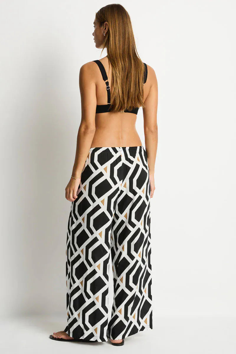Sea Level Sea Level Costa Surf Pant - Black Print Sea Level Costa Surf Pant - Black Print Splash Swimwear Womens Pants
