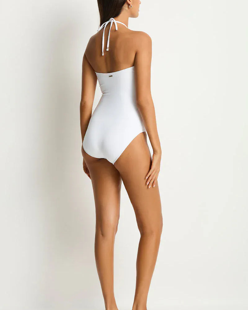 Sea Level Sea Level De Luxe U Bar Bandeau One Piece De Luxe U Bar Bandeau One Piece | Sea Level Splash Swimwear One Pieces