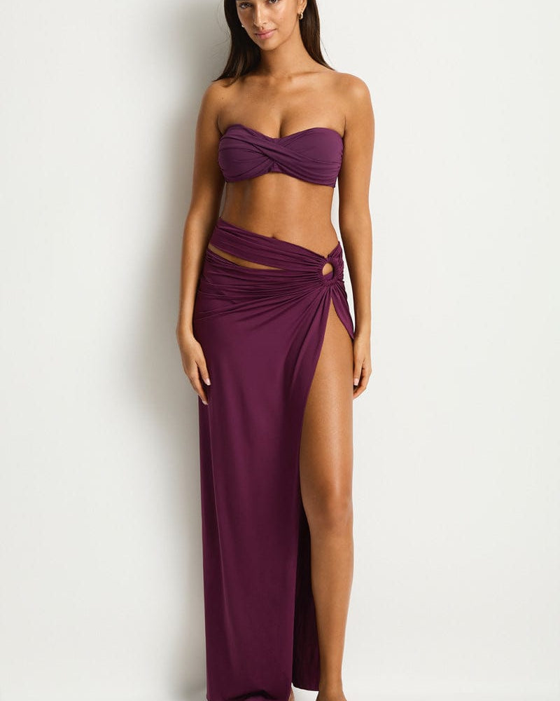 Sea Level Sea Level Eco Essentials Claret Essentials Edit Multi Wear Skirt Sea Level Eco Essentials Claret Essentials Edit Multi Wear Skirt Splash Swimwear Skirt