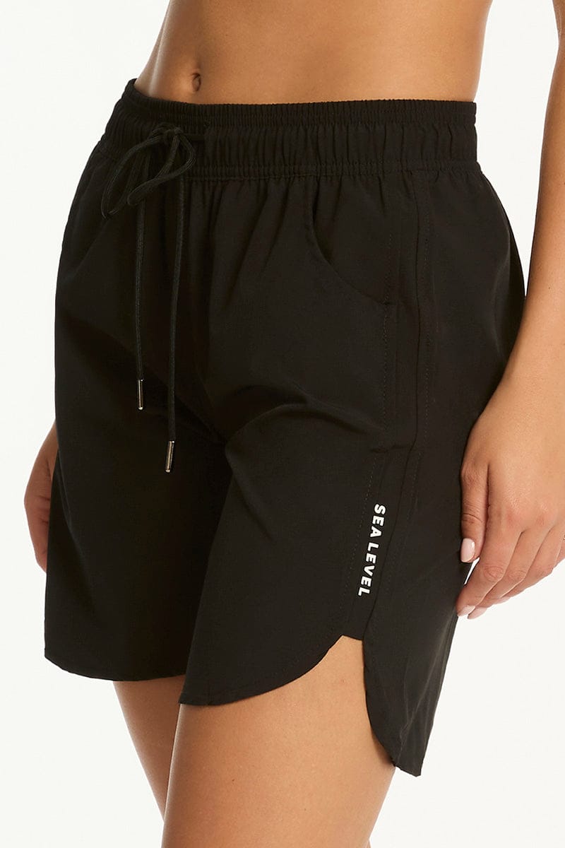 Sea Level Sea Level Essentials 7 Inch Boardshort - Black Sea Level Essentials 7 Inch Boardshort - Black Splash Swimwear Boardshorts