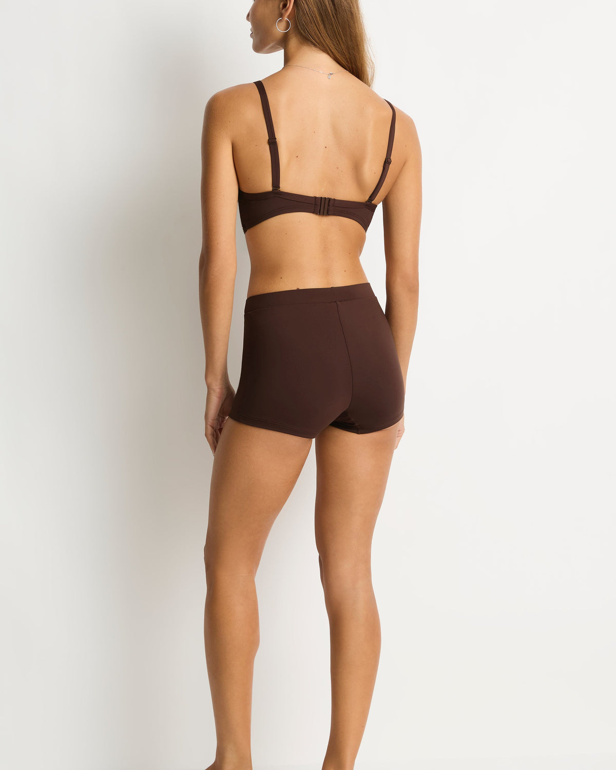 Sea Level Sea Level Essentials Katie Boyleg Pant - Cocoa Sea Level Essentials Katie Boyleg Pant - Cocoa Splash Swimwear Bikini Bottoms