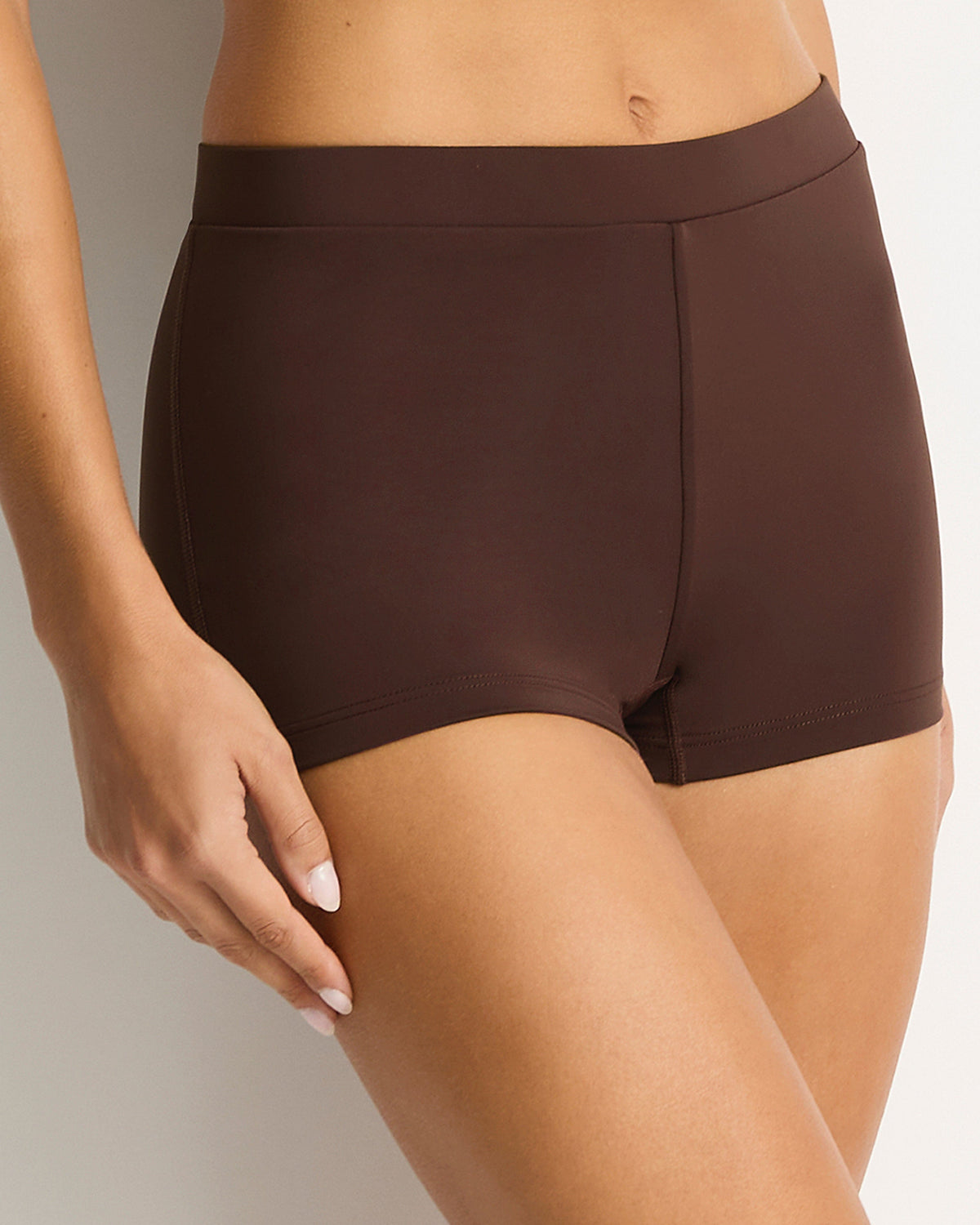 Sea Level Sea Level Essentials Katie Boyleg Pant - Cocoa Sea Level Essentials Katie Boyleg Pant - Cocoa Splash Swimwear Bikini Bottoms