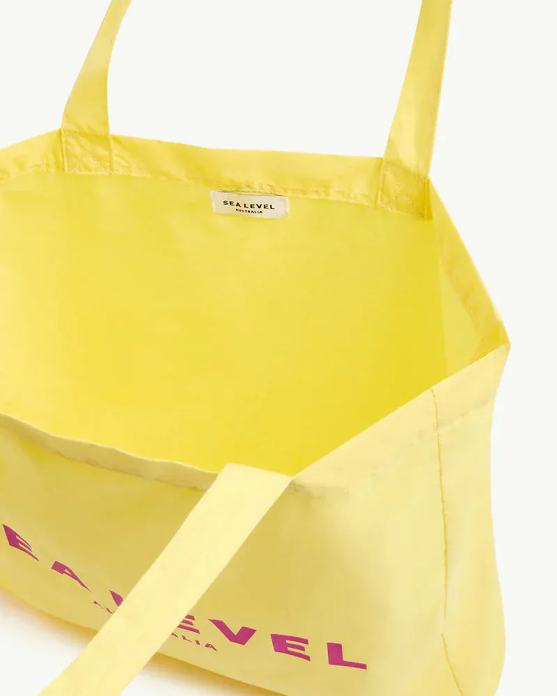 Sea Level Sea Level Logo Cotton Beach Tote Sea Level Logo Cotton Beach Tote Splash Swimwear
