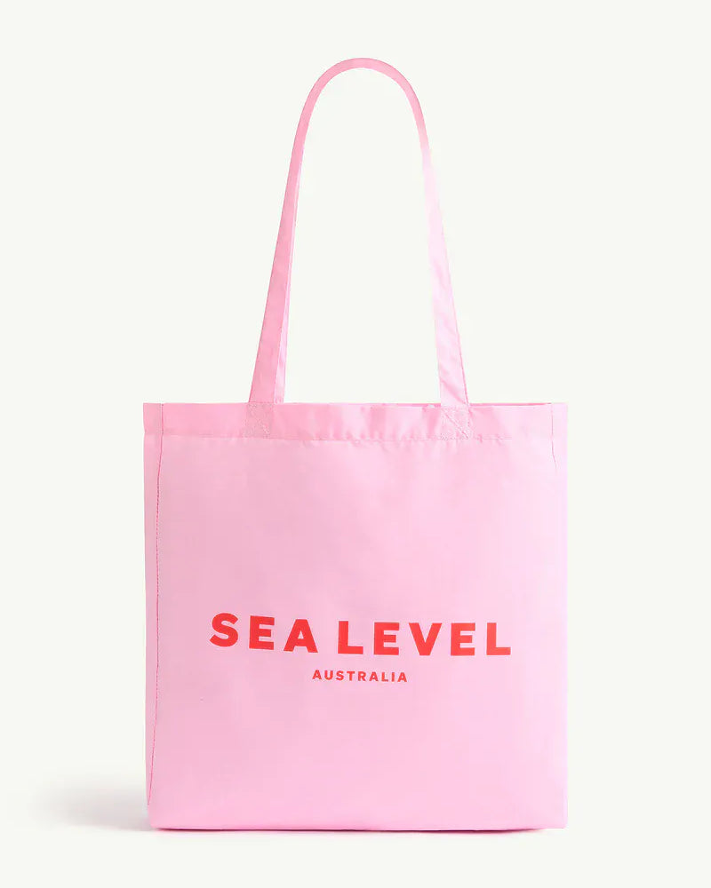 Sea Level Sea Level Logo Cotton Beach Tote Sea Level Logo Cotton Beach Tote Splash Swimwear