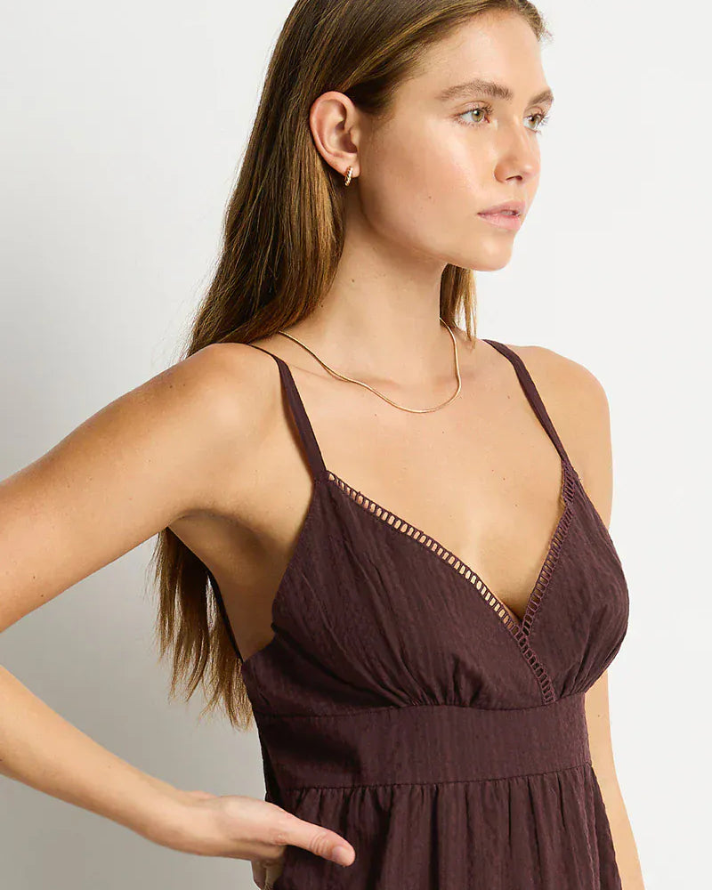 Sea Level Sea Level Ripples Cami Beach Dress - Cocoa Sea Level Ripples Cami Beach Dress - Cocoa Splash Swimwear