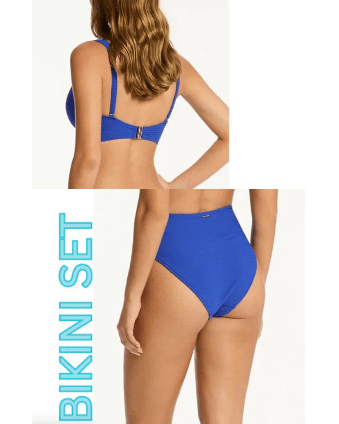 Sea Level Sea Level Spinnaker Cross Front Multifit Top & Retro High Waist Pant Sea Level Spinnaker Cross Front Multifit Top & Retro High Waist Pant Splash Swimwear Bikini Set Cobalt Blue / AU16/US12