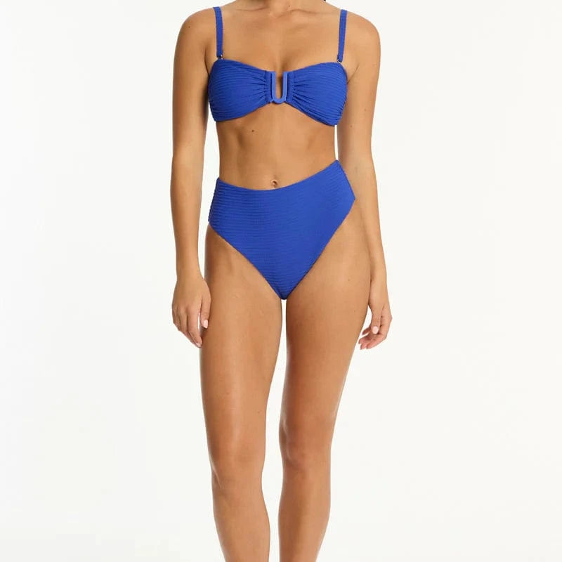 Sea Level Sea Level Spinnaker Retro High Waist Pant - Cobalt Sea Level Spinnaker Retro High Waist Pant - Cobalt Splash Swimwear Bikini Bottoms