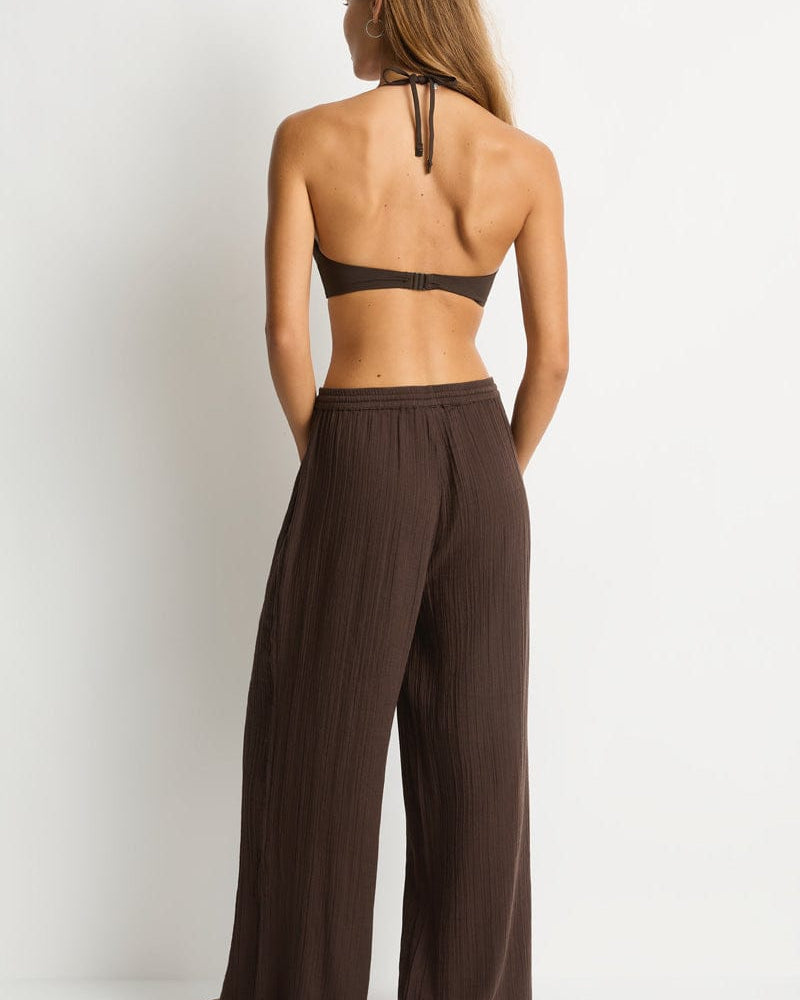Sea Level Sea Level Sunset Beach Pant - Espresso Sea Level Sunset Beach Pant - Espresso Splash Swimwear Pants