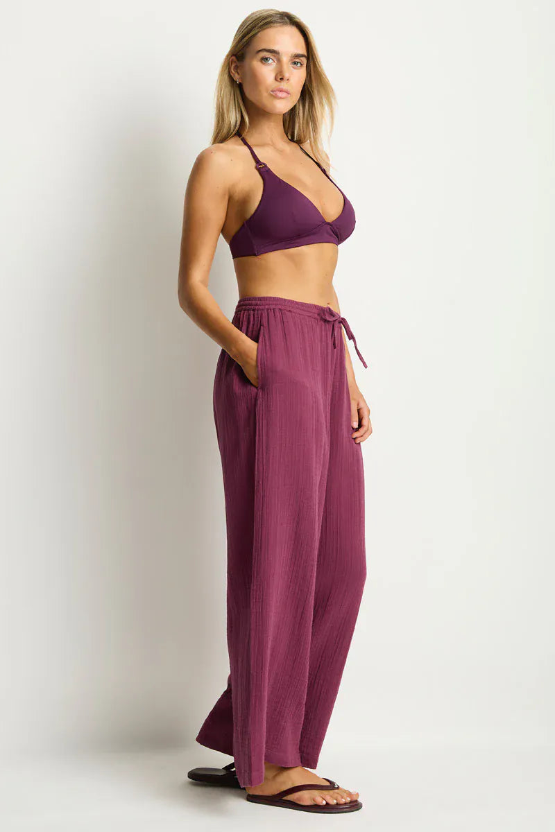 Sea Level Sea Level Sunset Beach Pant -Merlot Sea Level Sunset Beach Pant -Merlot Splash Swimwear Pants