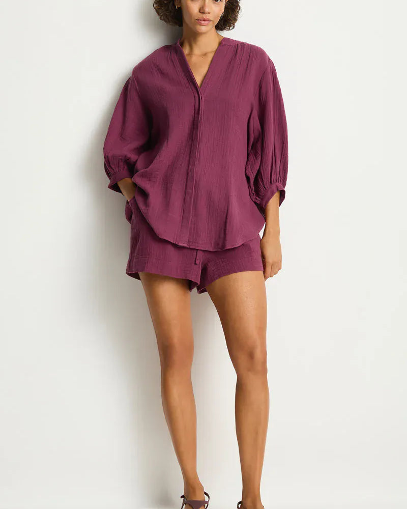 Sea Level Sea Level Sunset Beach Short - Merlot Sea Level Sunset Beach Short - Merlot Splash Swimwear Womens Shorts