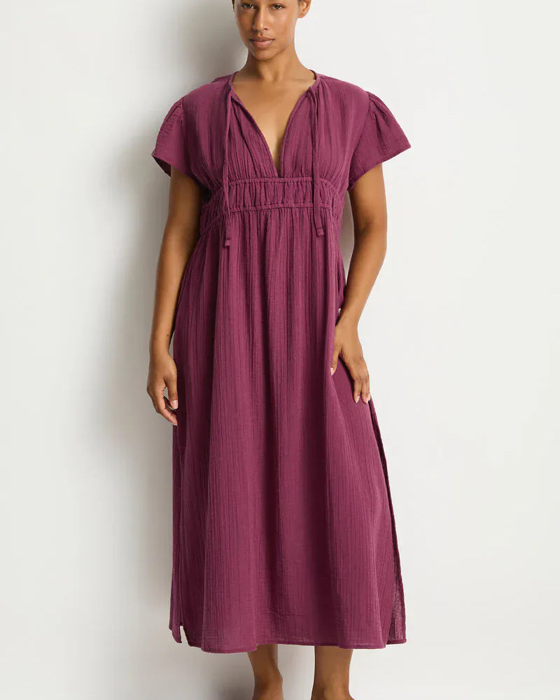 Sea Level Sea Level Sunset Maxi Day Dress - Merlot Sea Level Sunset Maxi Day Dress - Merlot Splash Swimwear Dress