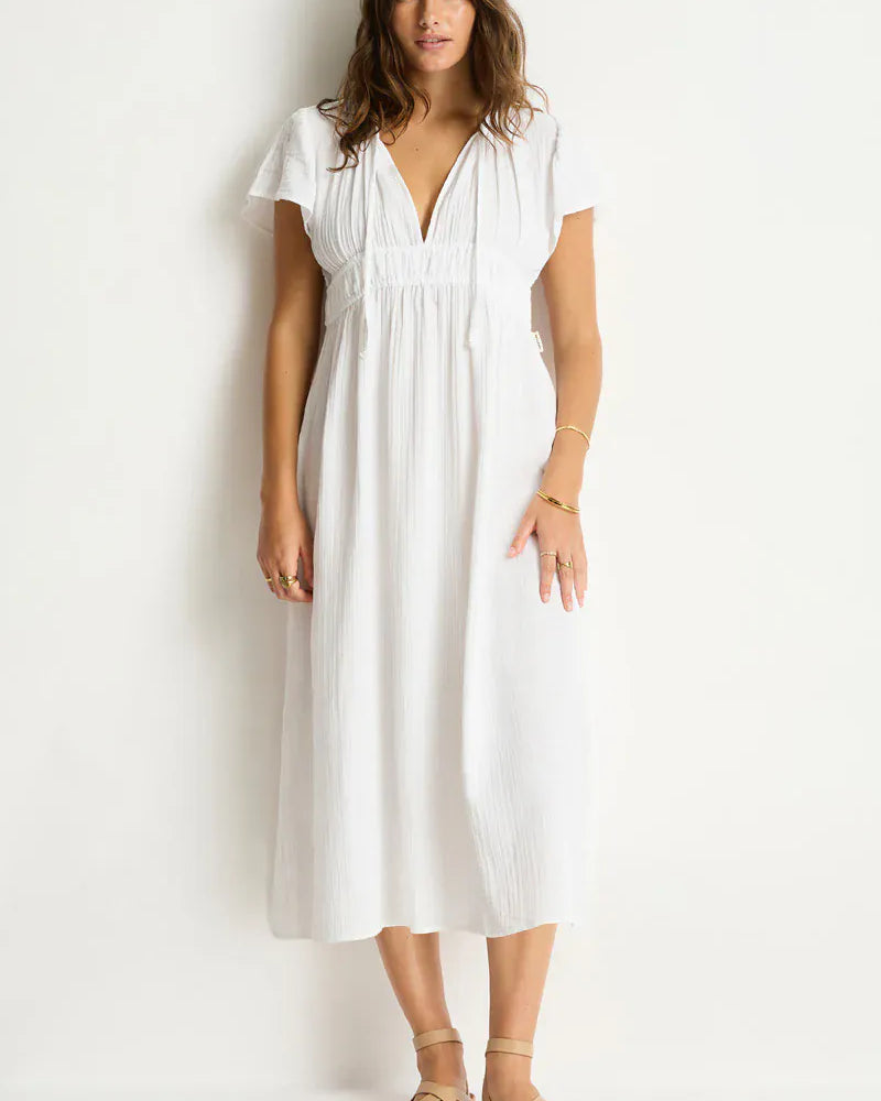 Sea Level Sea Level Sunset Maxi Day Dress - White SL9150SS Sea Level Sunset Maxi Day Dress - White Splash Swimwear Dress White / XS 9347760729767