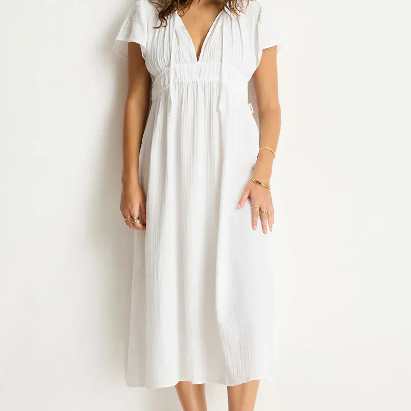 Sea Level Sea Level Sunset Maxi Day Dress - White SL9150SS Sea Level Sunset Maxi Day Dress - White Splash Swimwear Dress White / XS 9347760729767