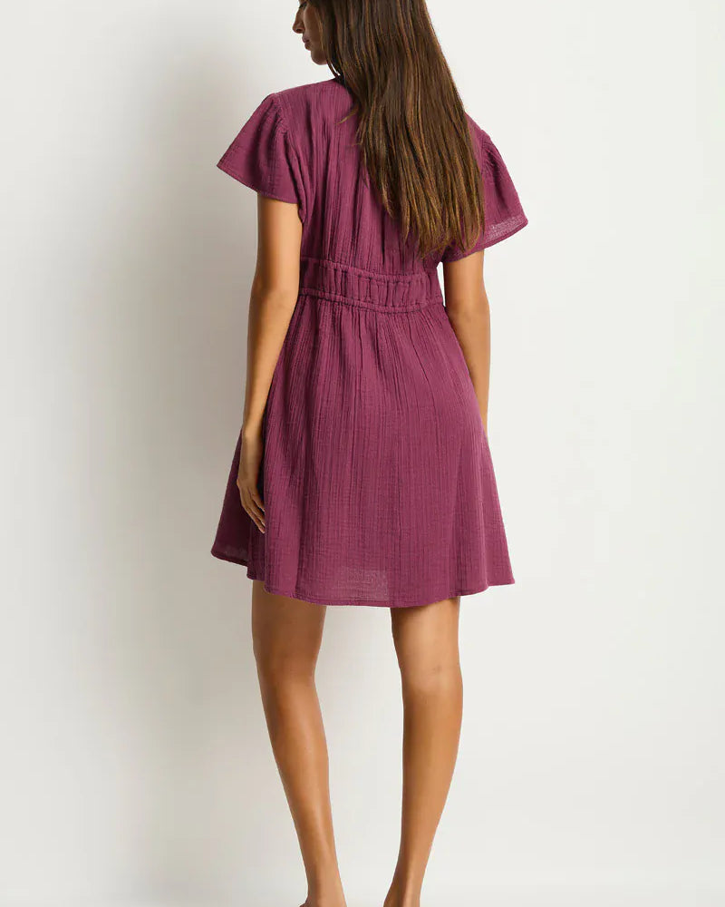 Sea Level Sea Level Sunset Short Daydress - Merlot Sea Level Sunset Short Daydress - Merlot Splash Swimwear Dresses