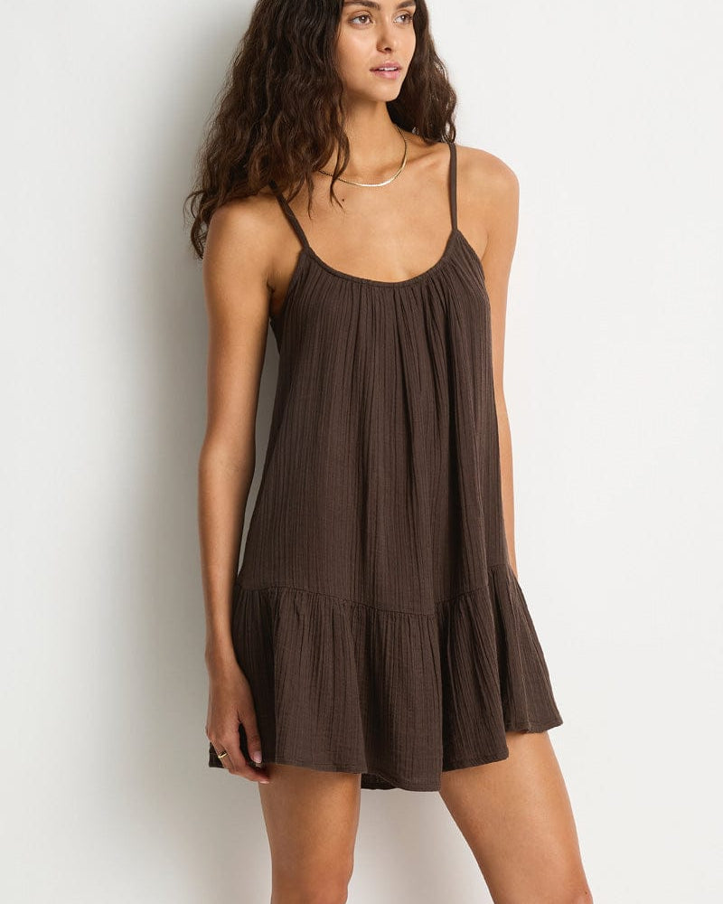 Sea Level Sea Level Sunset Short Sundress - Espresso Sea Level Sunset Short Sundress - Espresso Splash Swimwear Dresses