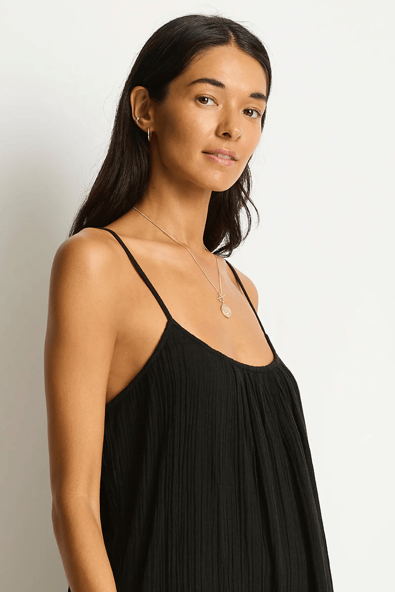 Sea Level Sea Level Sunset Tie Back Sundress - Black Sea Level Sunset Tie Back Sundress - Black Splash Swimwear