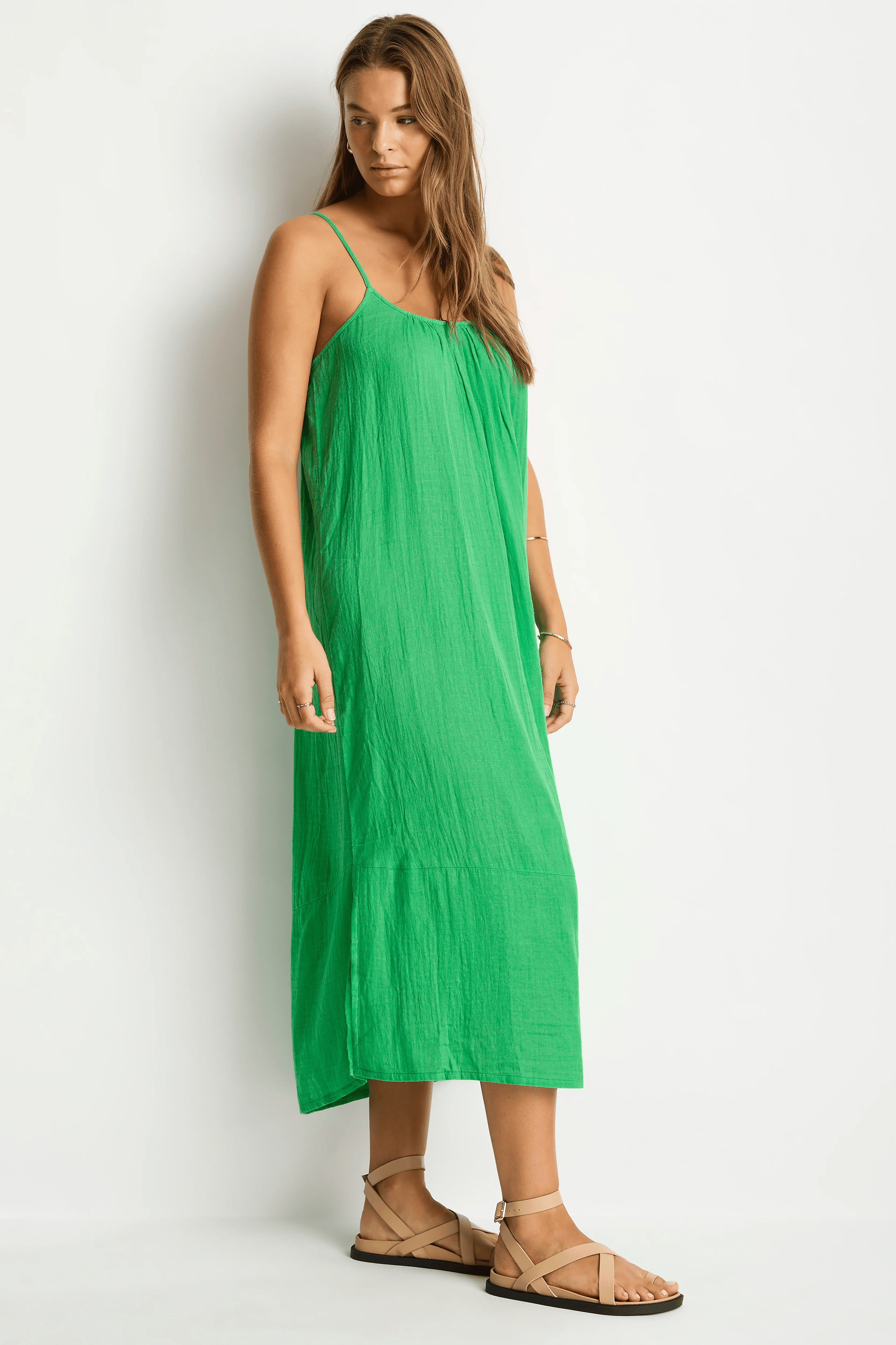 Sea Level Sea Level Sunset Tie Back Sundress - Kelly Green Sea Level Sunset Tie Back Sundress - Kelly Green Splash Swimwear