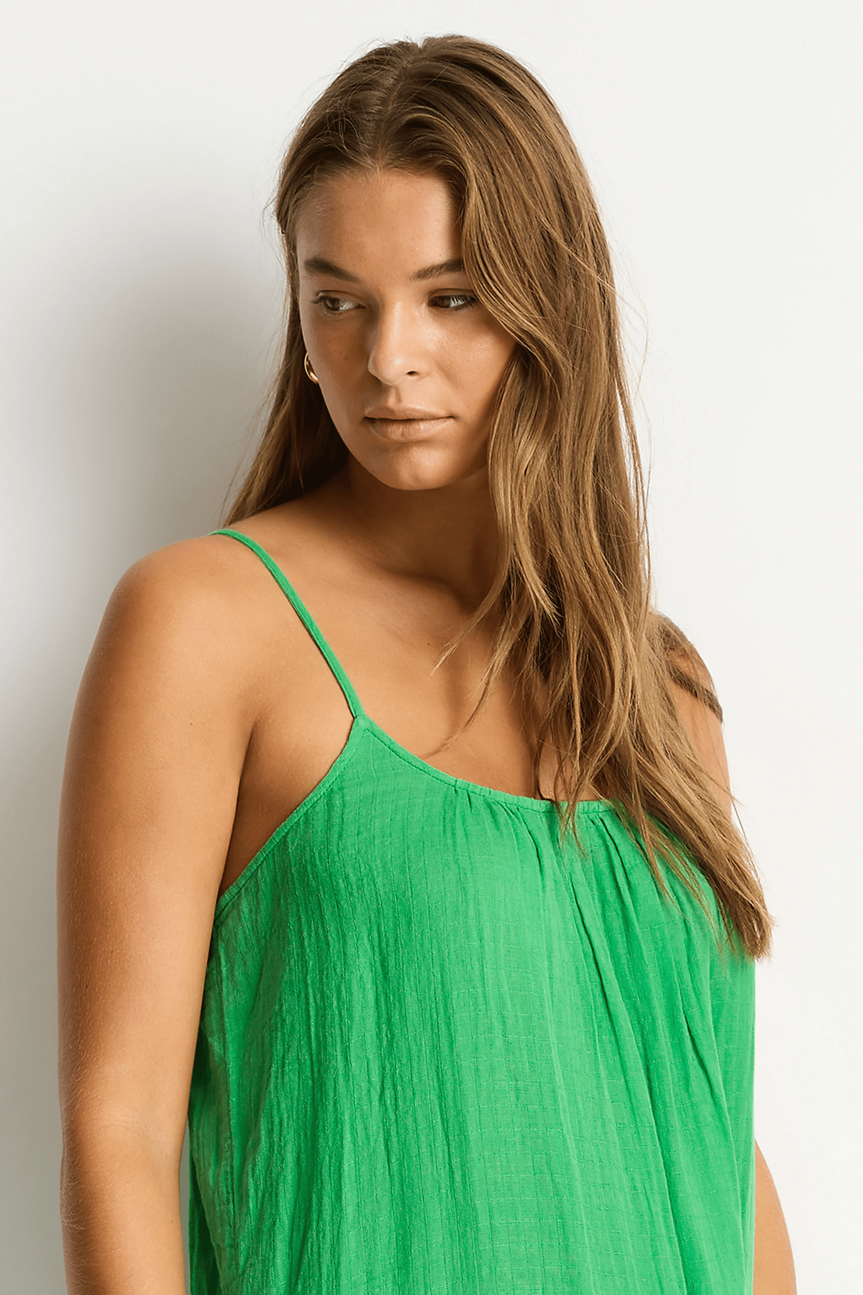 Sea Level Sea Level Sunset Tie Back Sundress - Kelly Green Sea Level Sunset Tie Back Sundress - Kelly Green Splash Swimwear
