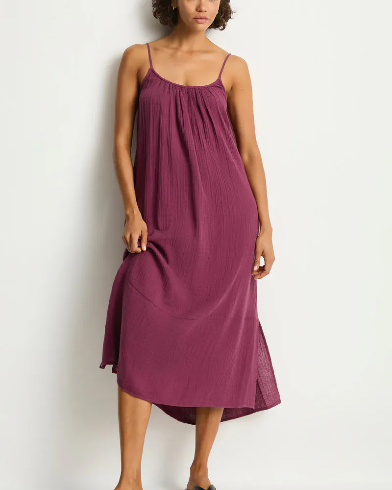 Sea Level Sea Level Sunset Tie Back Sundress - Merlot Sea Level Sunset Tie Back Sundress - Merlot Splash Swimwear Dress