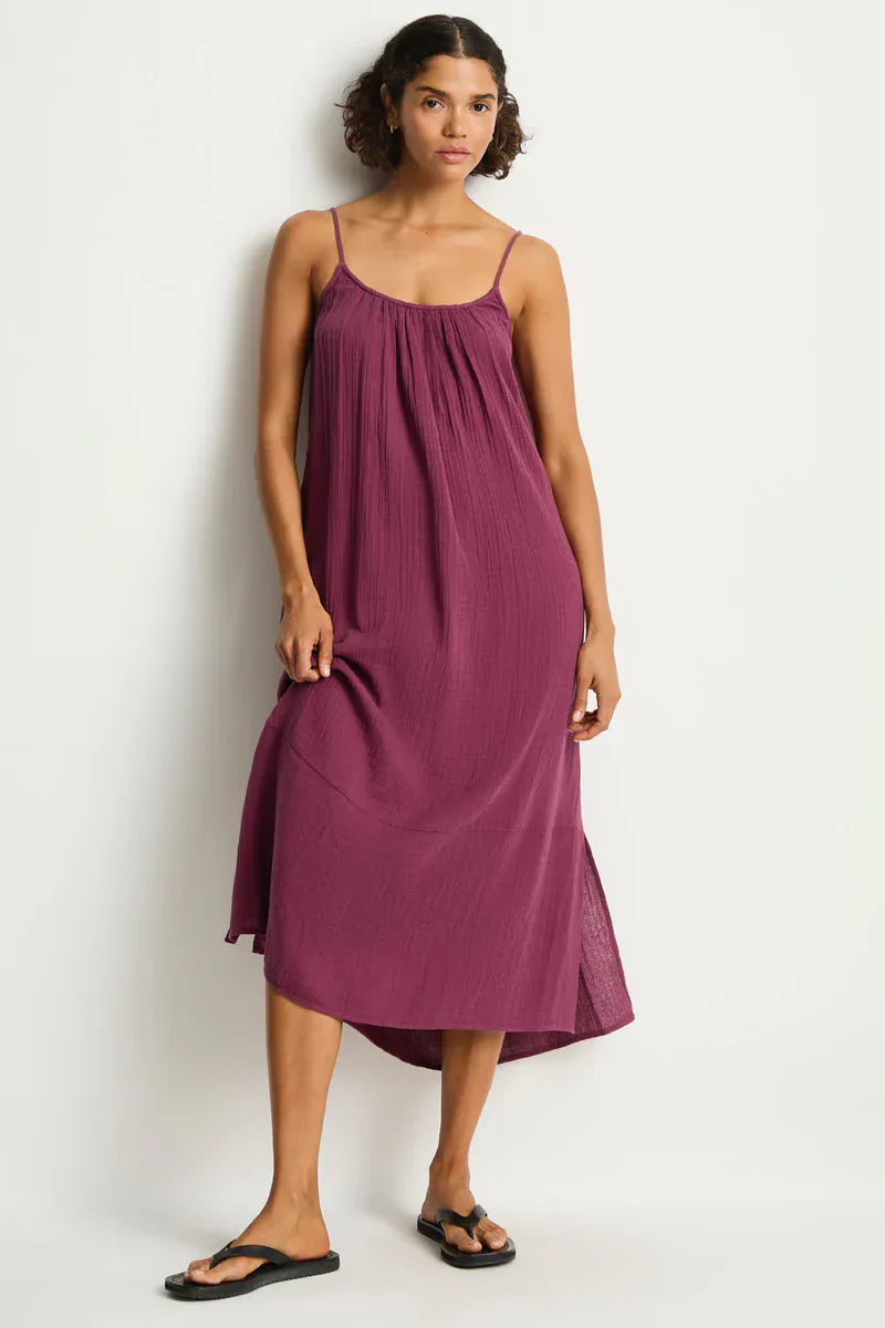 Sea Level Sea Level Sunset Tie Back Sundress - Merlot Sea Level Sunset Tie Back Sundress - Merlot Splash Swimwear Dress