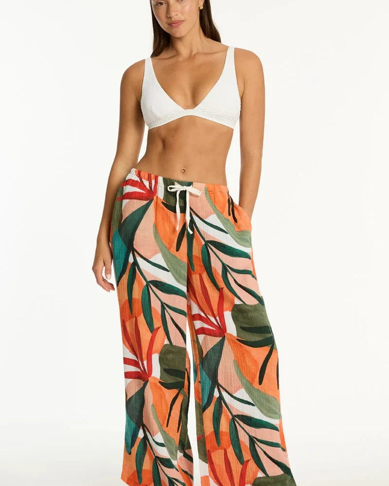 Sea Level Sea Level Tropaluxe Surf Pant - Khaki Sea Level Tropaluxe Surf Pant - Khaki Splash Swimwear Womens Pants