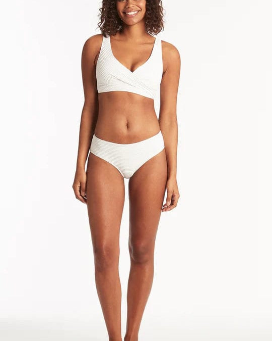 Sea Level Spinnaker Cross Front Multifit Bra Top Splash Swimwear Bikini Tops