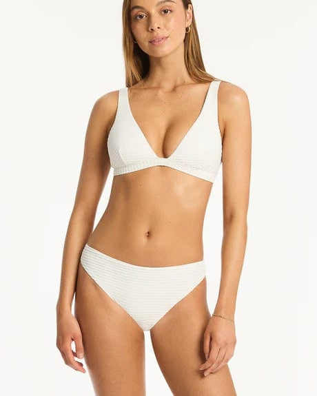 Sea Level Cheeky Bikini Bottoms SL4494SP White / AU8/US4 Spinnaker Regular Cheeky Pant