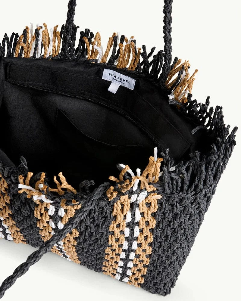 Sea Level Straw Weave Beach Bag SL8155AC Sea Level Straw Weave Beach Bag Splash Swimwear 9347760661135