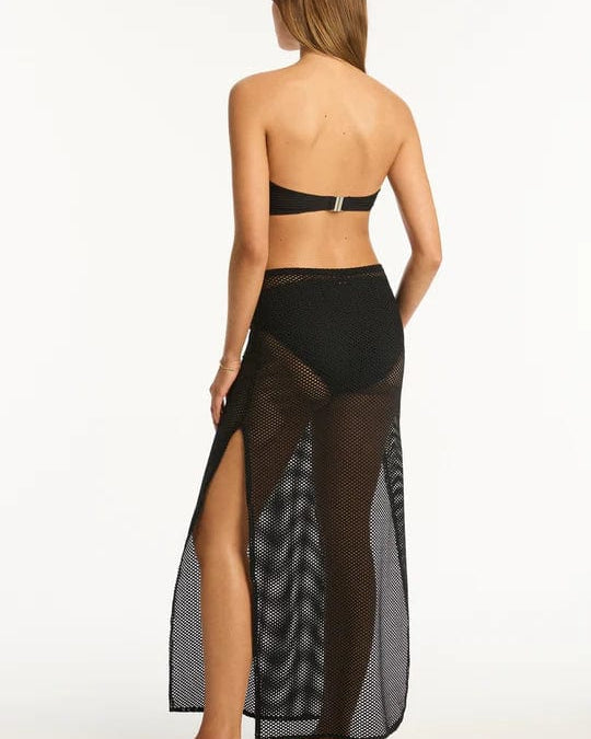 Sea Level Surf Mesh Long Skirt Splash Swimwear