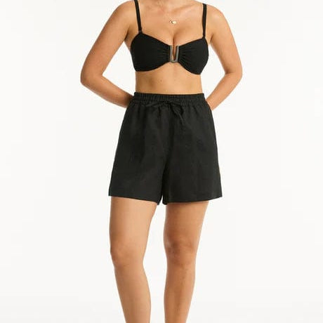 Sea Level Clothing SL9057TL Black / XS Tidal Linen Boardwalk Short