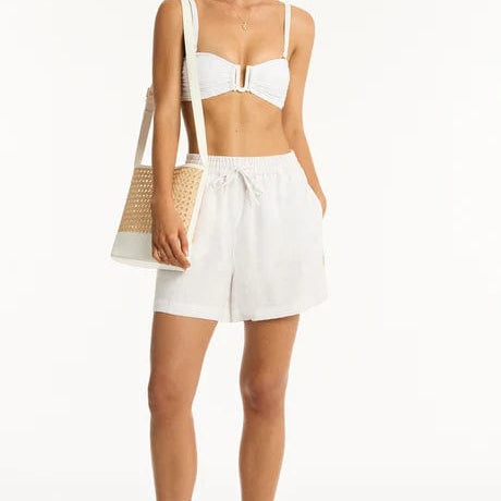 Sea Level Clothing SL9057TL White / XS Tidal Linen Boardwalk Short