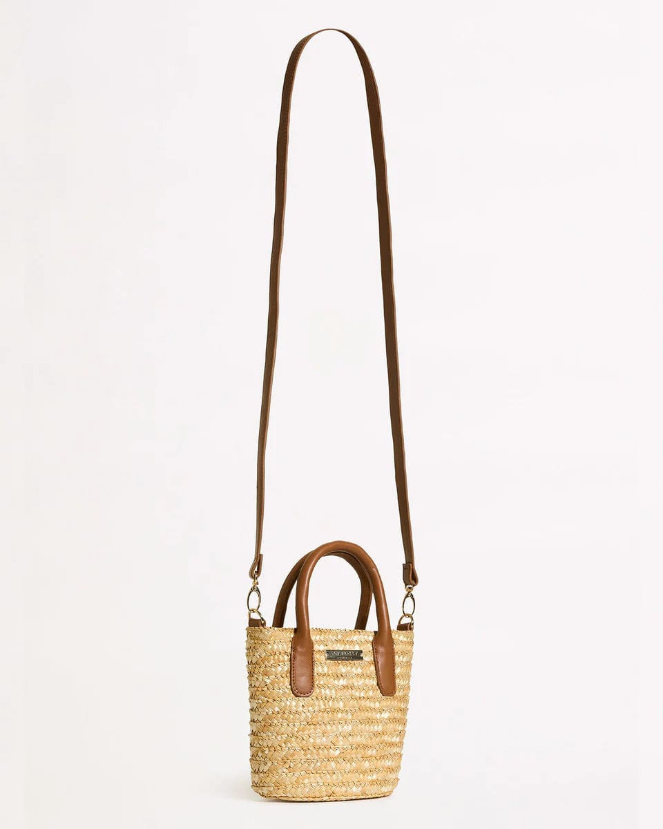 Seafolly Birds Of Paradise Micro Tote Bag - Natural 71998-BG Splash Swimwear 9349623183655