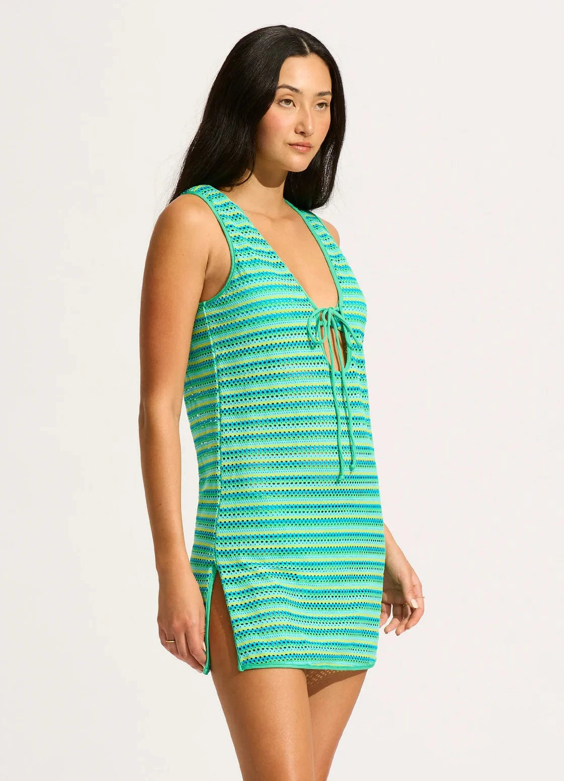 Seafolly Calypso Mini Cover Up - Jade Seafolly Calypso Mini Cover Up - Jade Splash Swimwear