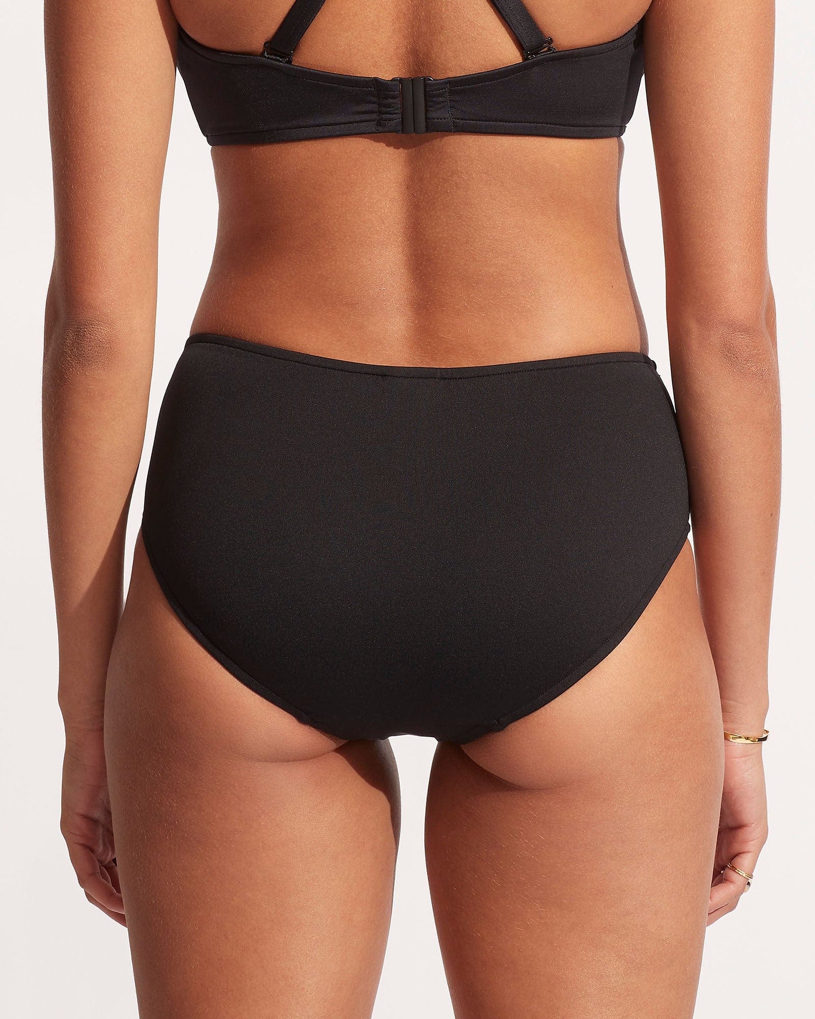 Seafolly Collective Gathered Front Retro Pant Splash Swimwear Bikini Bottoms