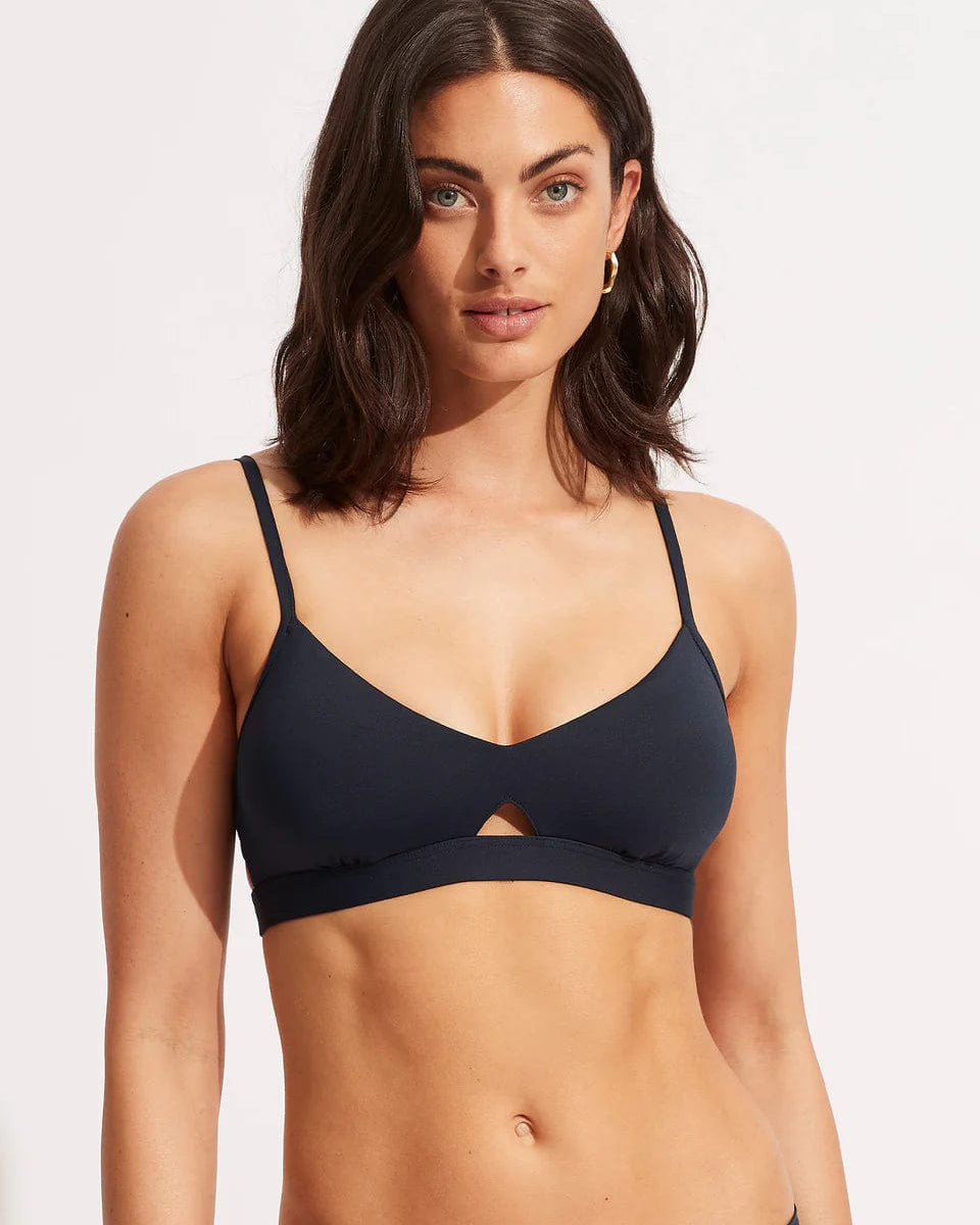 Seafolly Bikini Tops Collective Hybrid Bralette - True Navy
