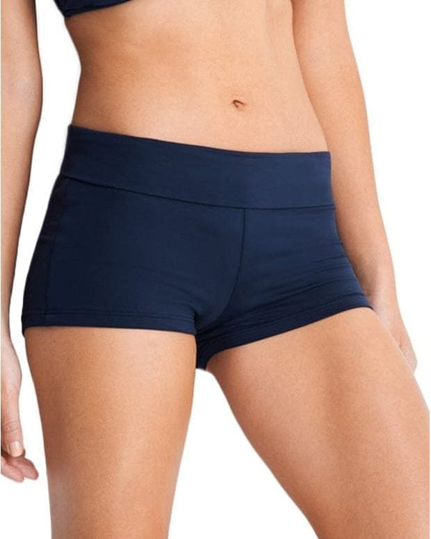 Seafolly Collective Roll Top Boyleg Pant S4399-065 Splash Swimwear Bikini Bottoms Indigo / 8 9349623161424