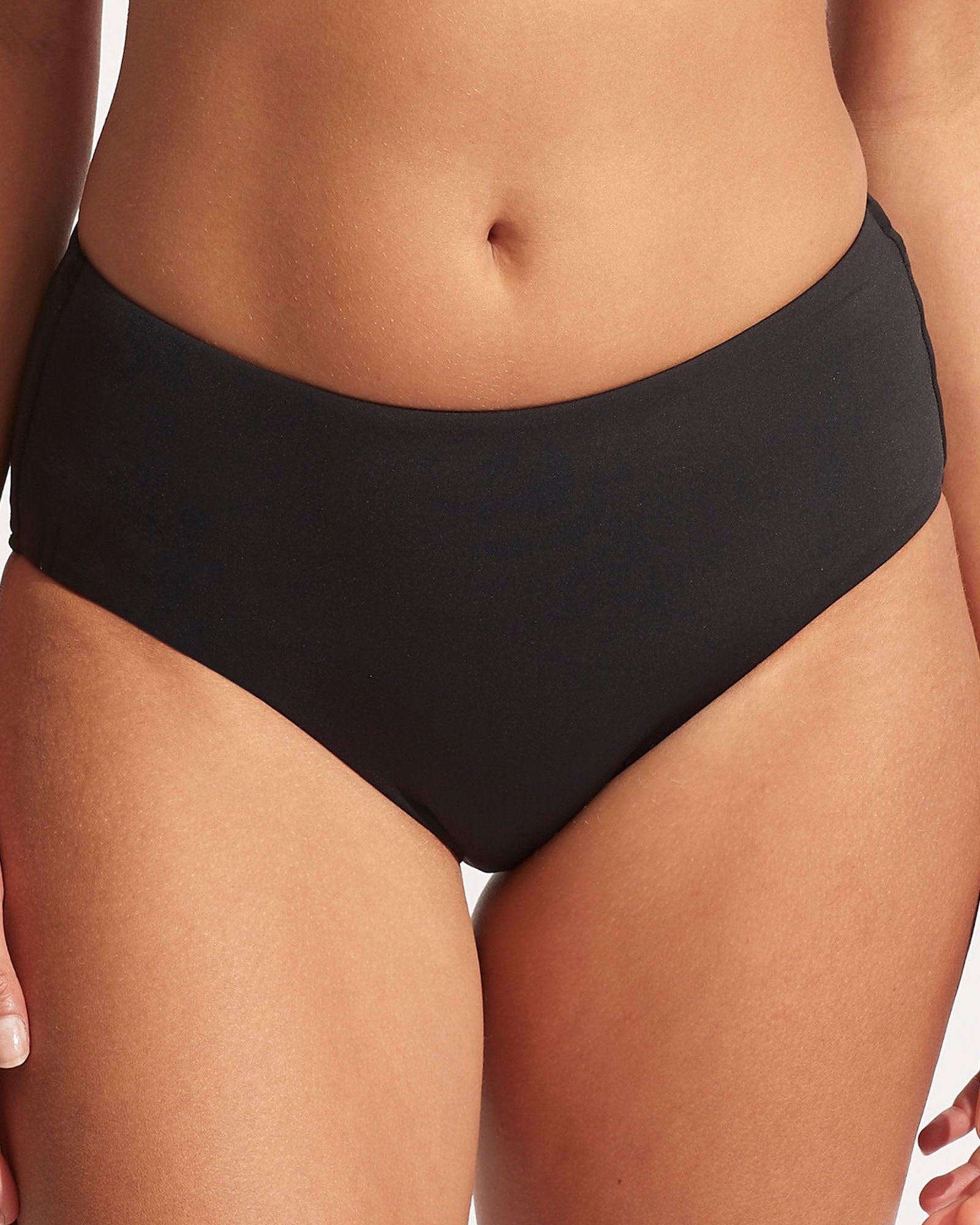 Seafolly Collective Wide Side Retro Pant Splash Swimwear Bikini Bottoms