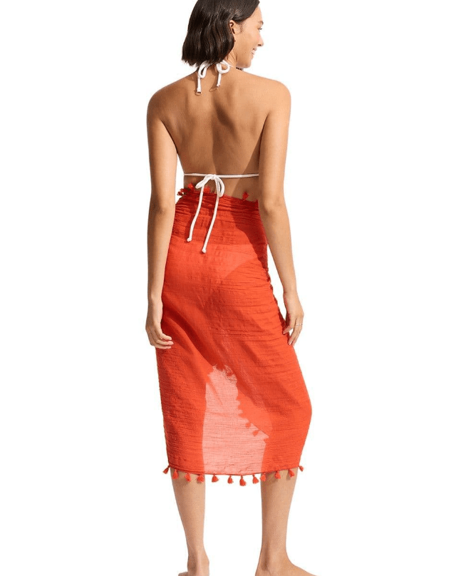 Seafolly Cotton Gauze Sarong Splash Swimwear Sarongs