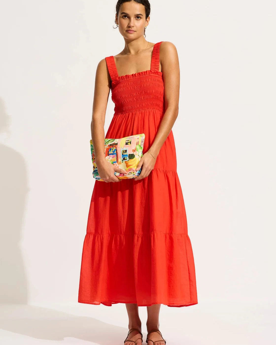 Seafolly Cuba Pouch Bag - Turquoise 72150-BG Seafolly Cuba Pouch Bag - Turquoise Splash Swimwear 9360519099201