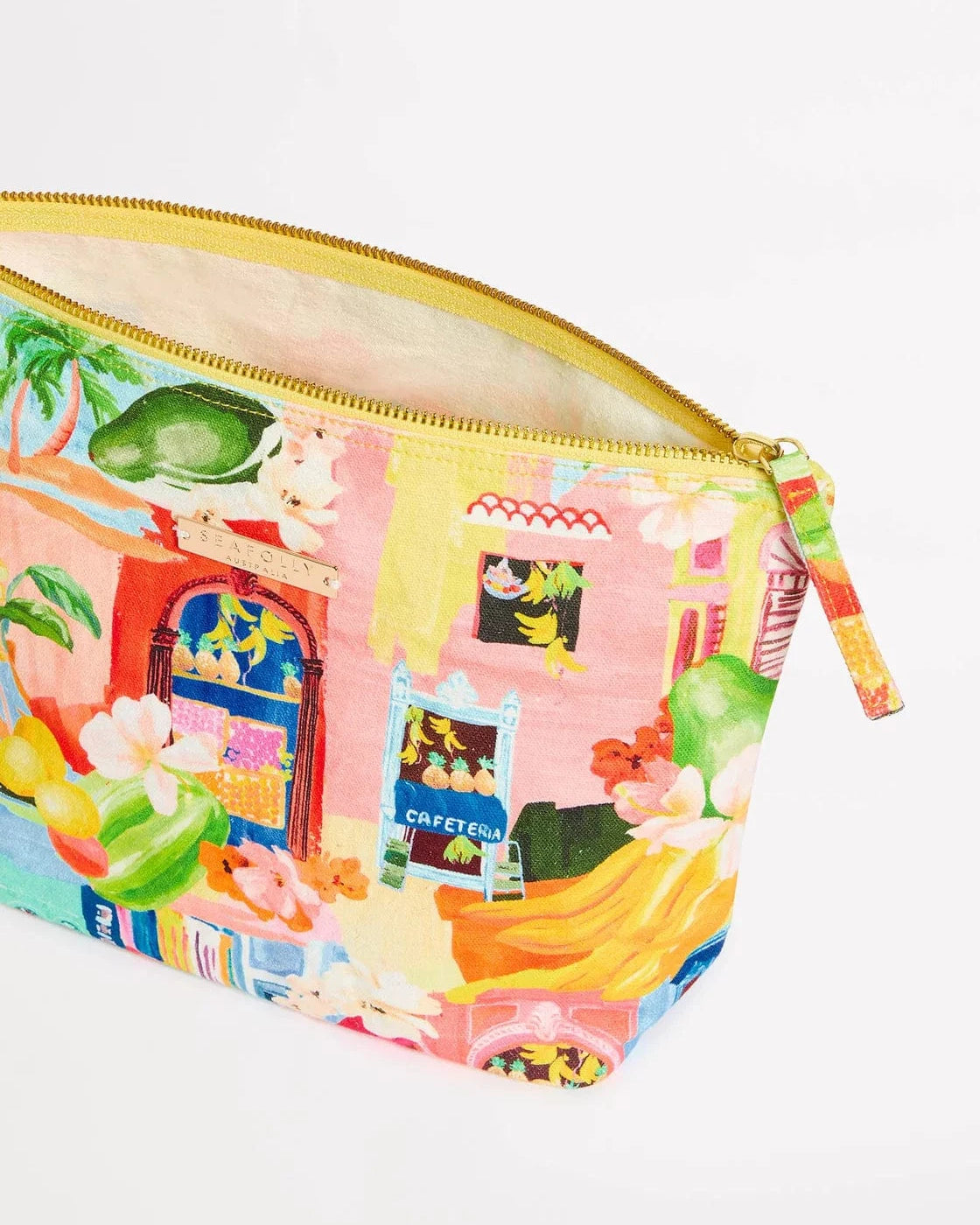 Seafolly Cuba Pouch Bag - Turquoise 72150-BG Seafolly Cuba Pouch Bag - Turquoise Splash Swimwear 9360519099201