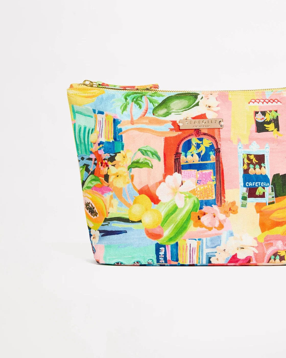 Seafolly Cuba Pouch Bag - Turquoise 72150-BG Seafolly Cuba Pouch Bag - Turquoise Splash Swimwear 9360519099201